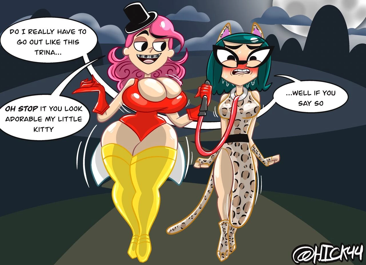 Trina x Mina porn comic picture 9