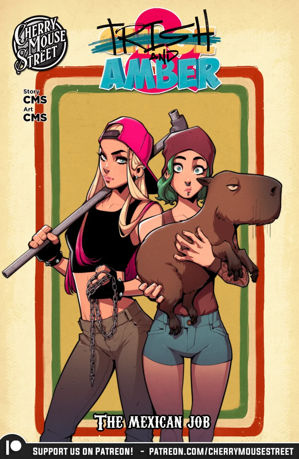 Trish & Amber: The Mexican Job porn comic picture 1