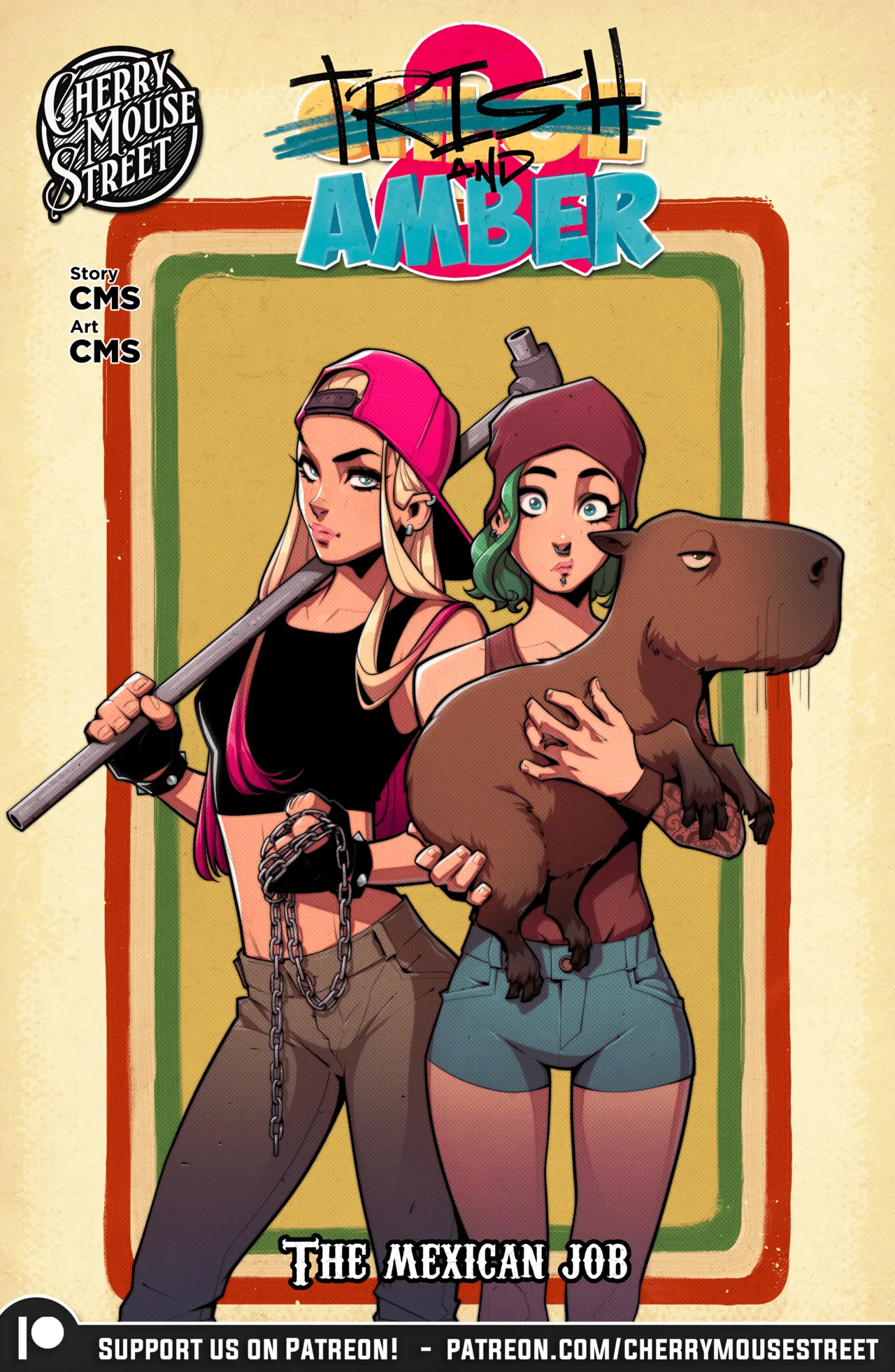 Trish & Amber: The Mexican Job porn comic picture 1