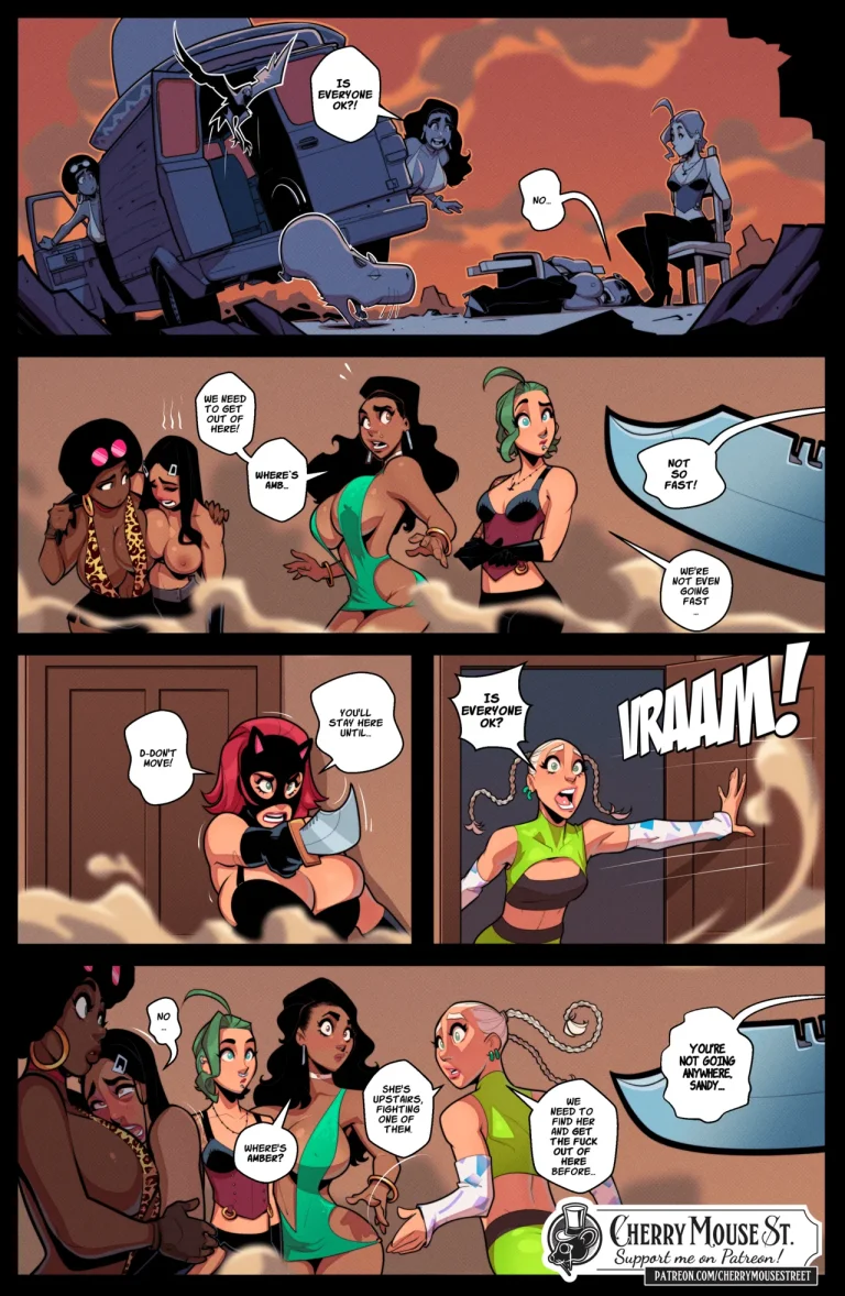Trish & Amber: The Mexican Job porn comic picture 40
