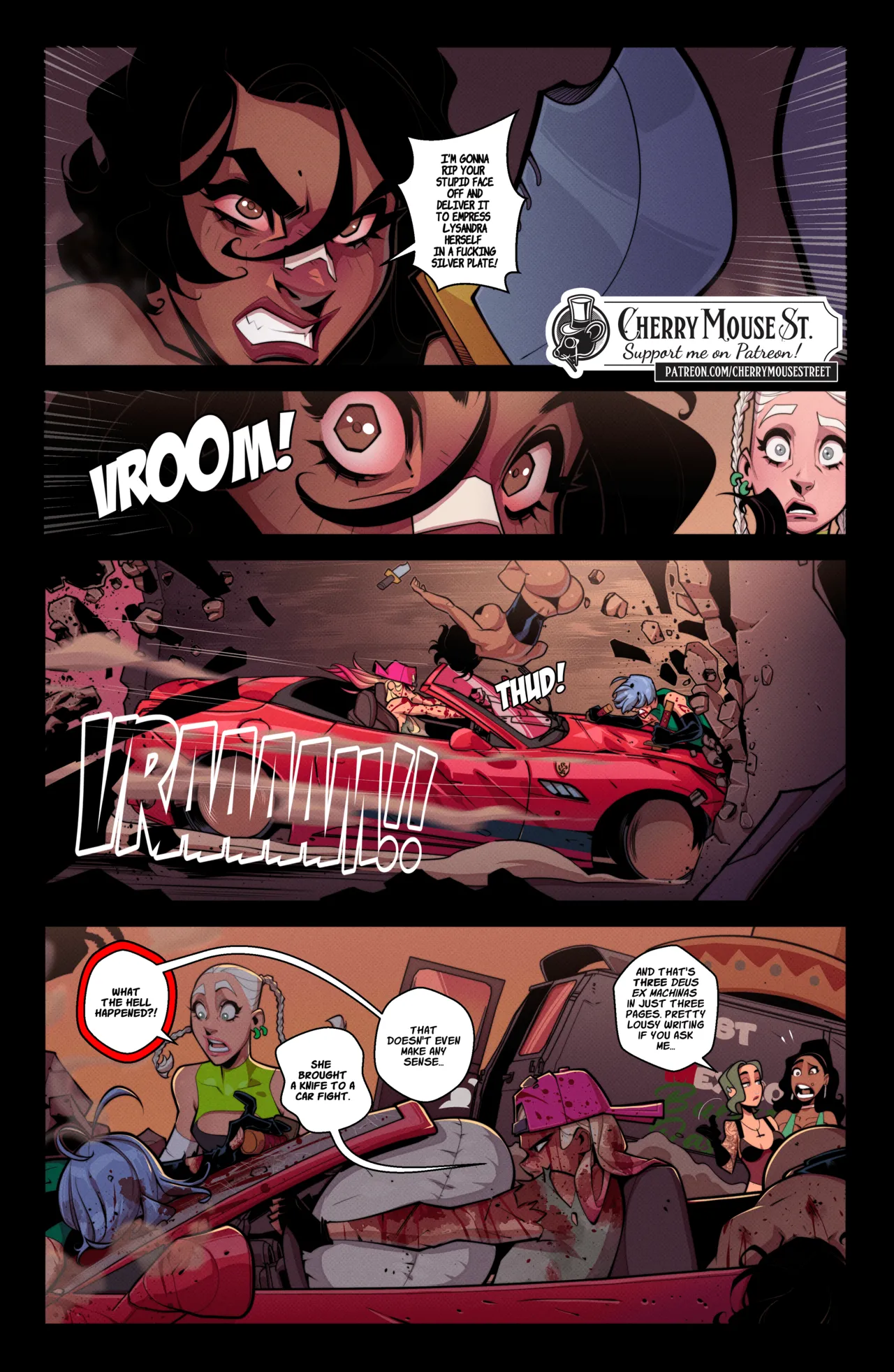 Trish & Amber: The Mexican Job porn comic picture 41