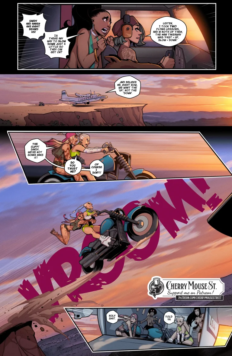 Trish & Amber: The Mexican Job porn comic picture 50