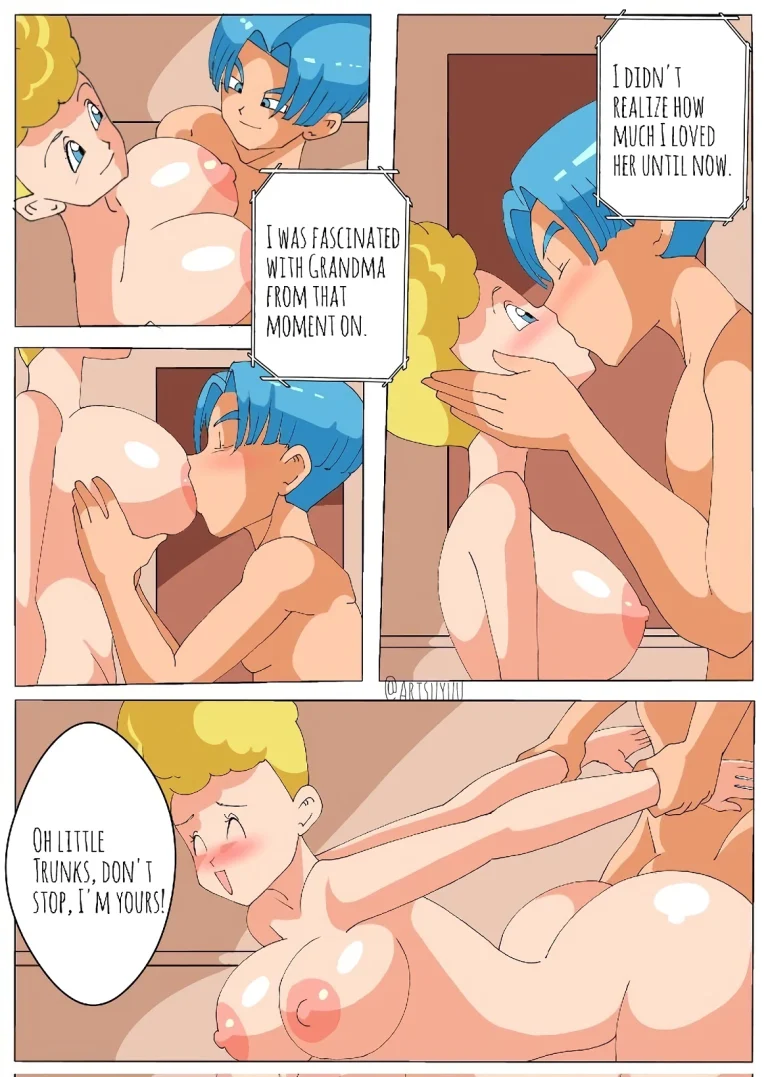 Trunks and Panchy are caught porn comic picture 10