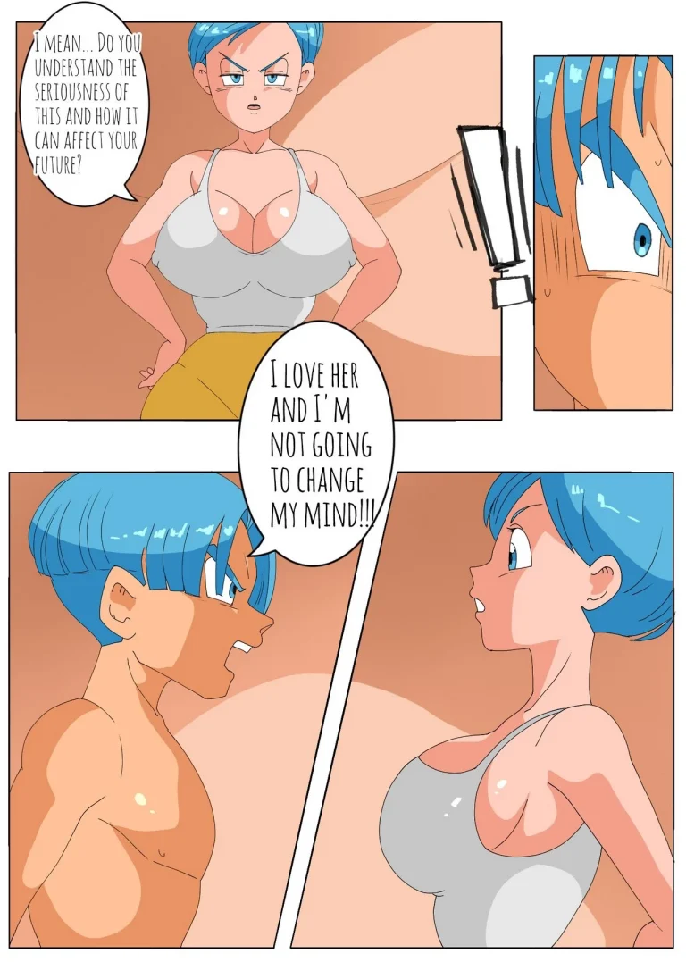 Trunks and Panchy are caught porn comic picture 15