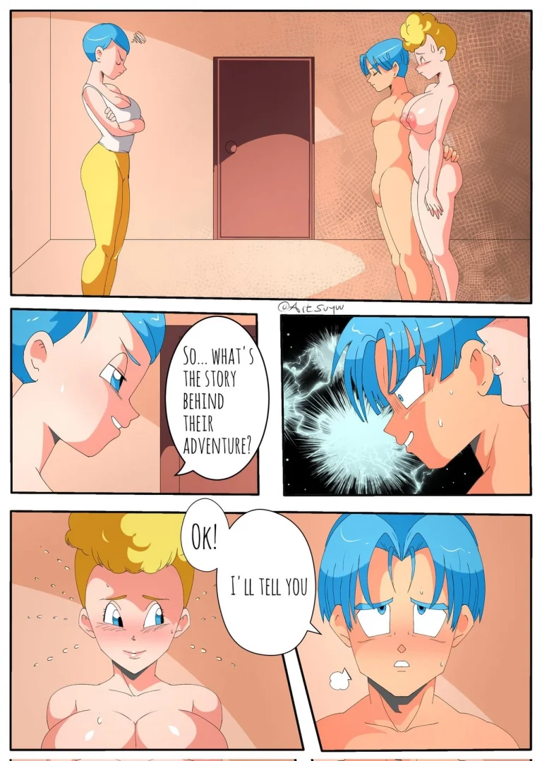 Trunks and Panchy are caught porn comic picture 5