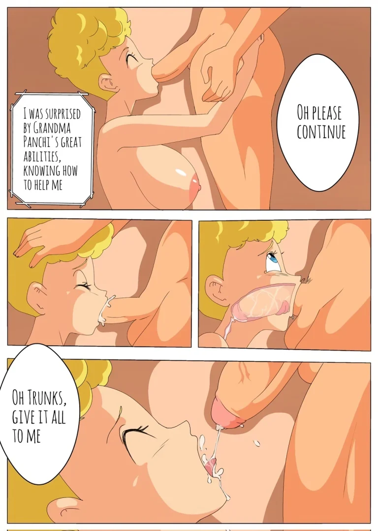 Trunks and Panchy are caught porn comic picture 9