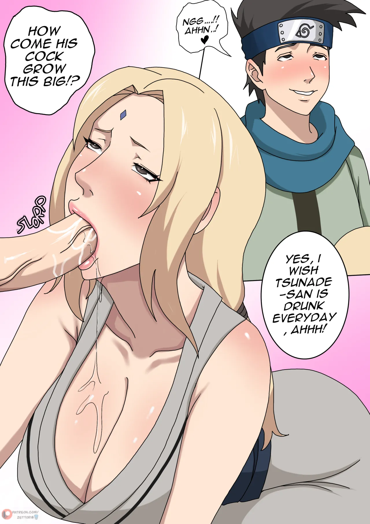 Tsunade x Konohamaru porn comic picture 2
