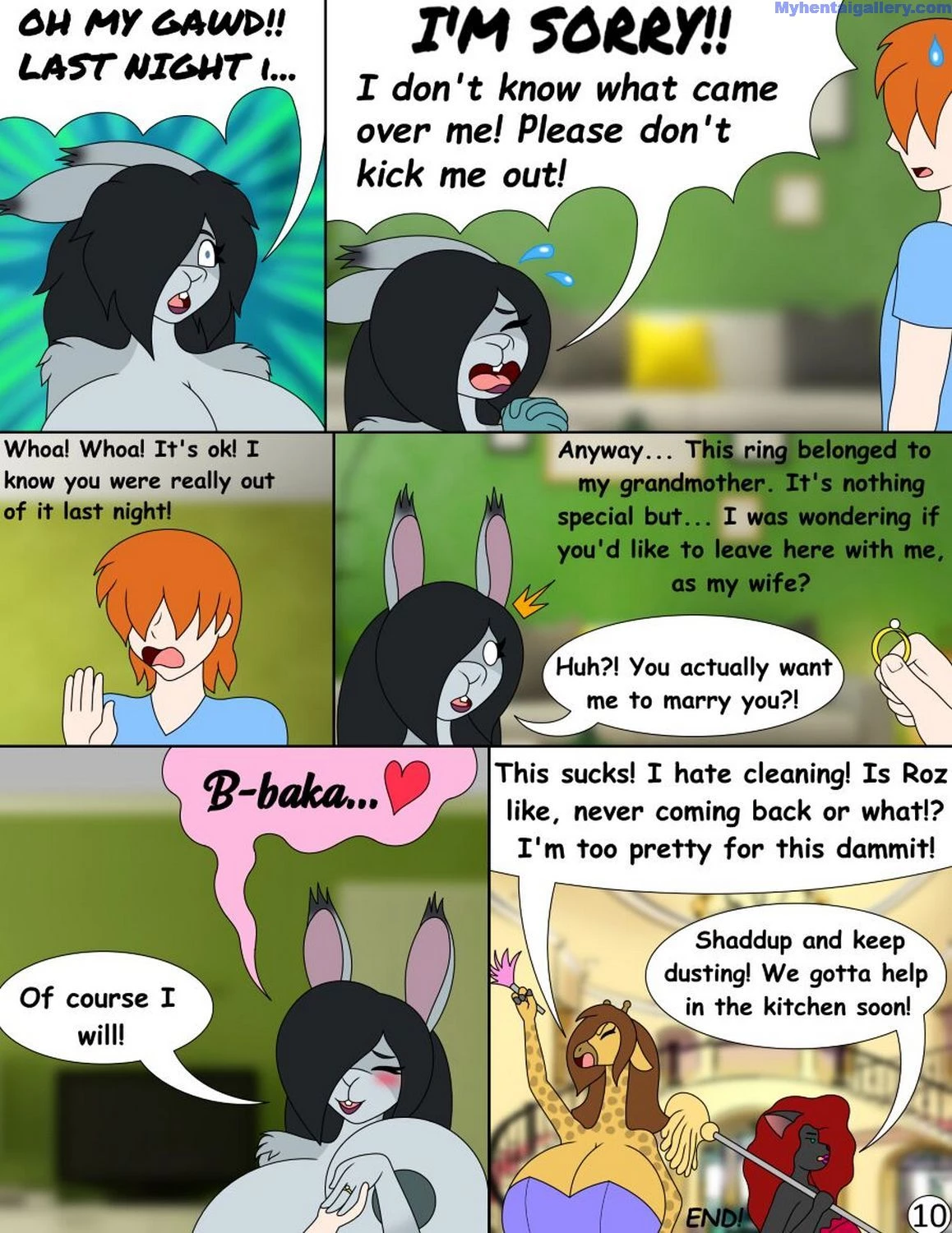 Tsundere To Yandere Bunny porn comic picture 11