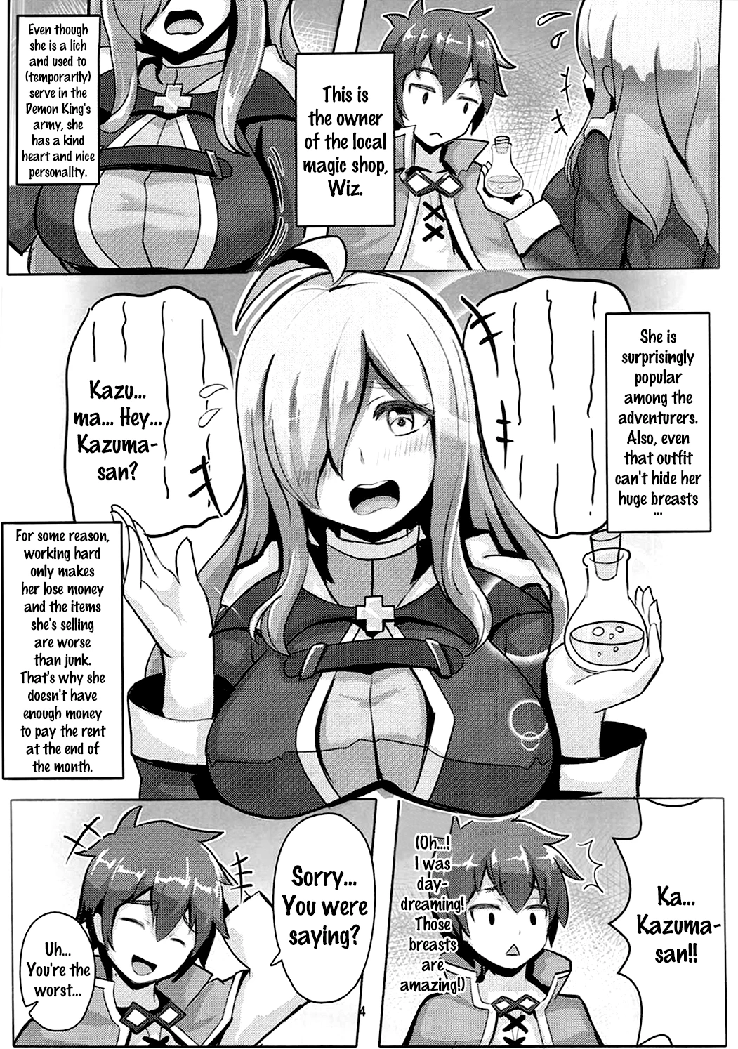 Turning This Poor Shopkeeper Into Sex Goods! | Kono Binbou na Tenshu ni Seifuku o! porn comic picture 3