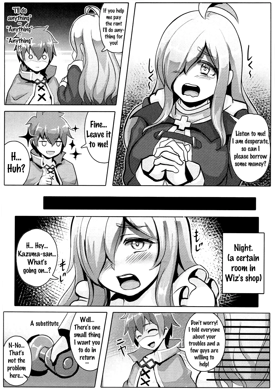 Turning This Poor Shopkeeper Into Sex Goods! | Kono Binbou na Tenshu ni Seifuku o! porn comic picture 4