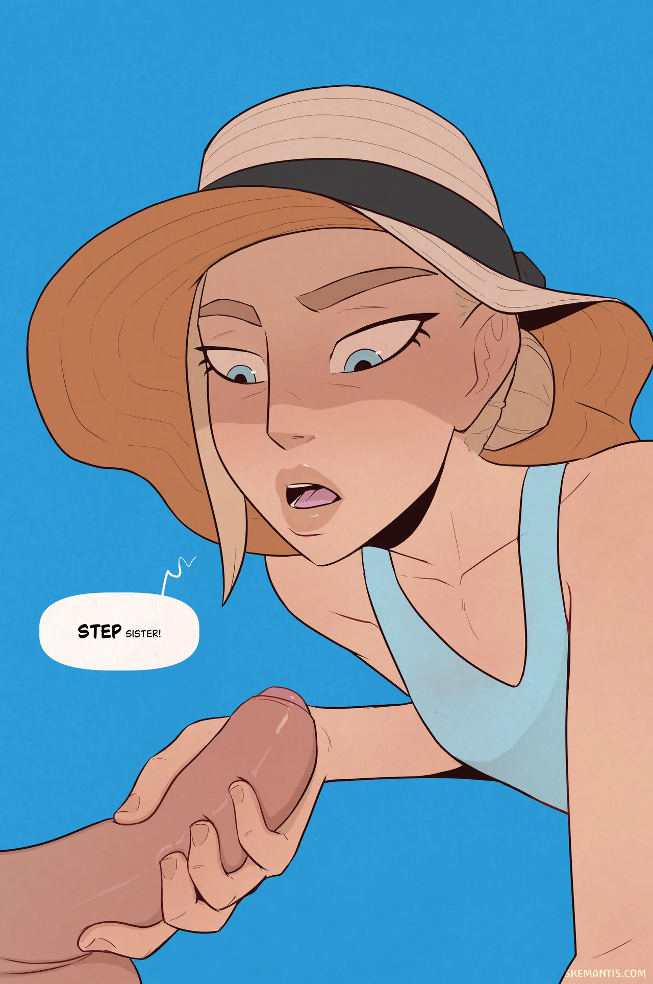 Tyler at the beach porn comic picture 10