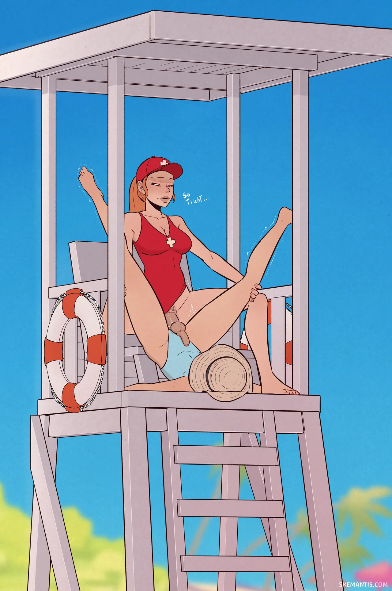 Tyler at the beach porn comic picture 21