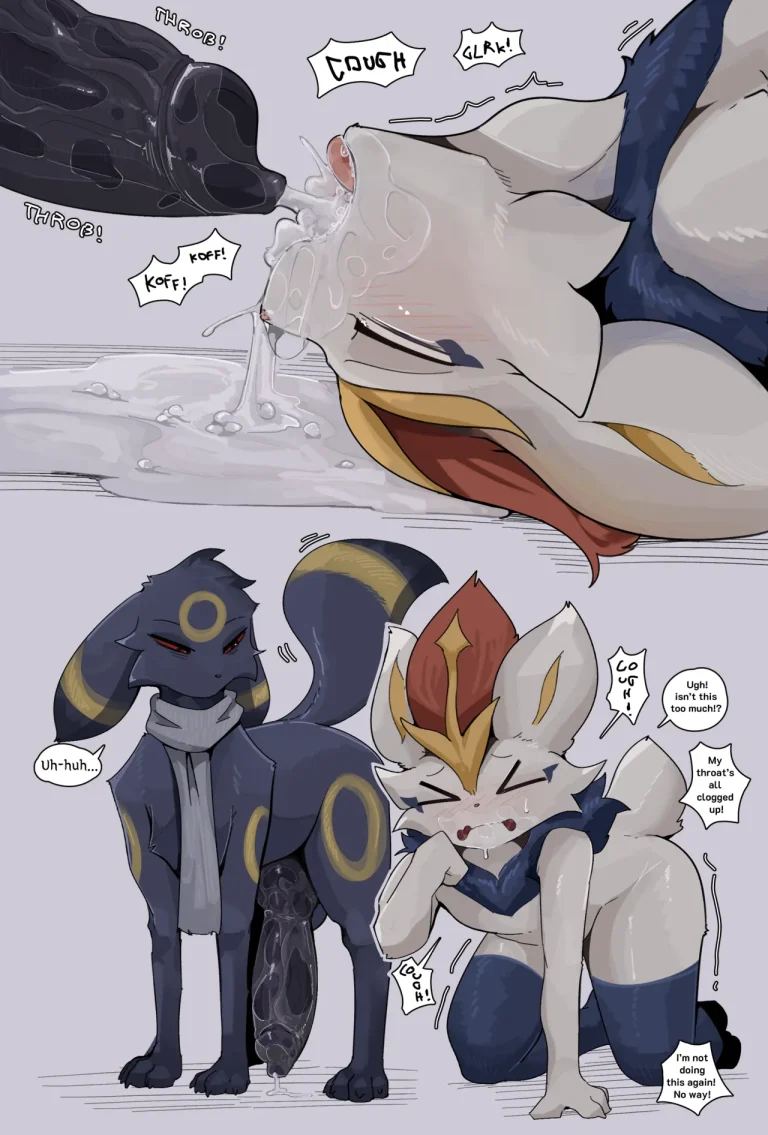 Umbreon & Cinderace porn comic picture 7