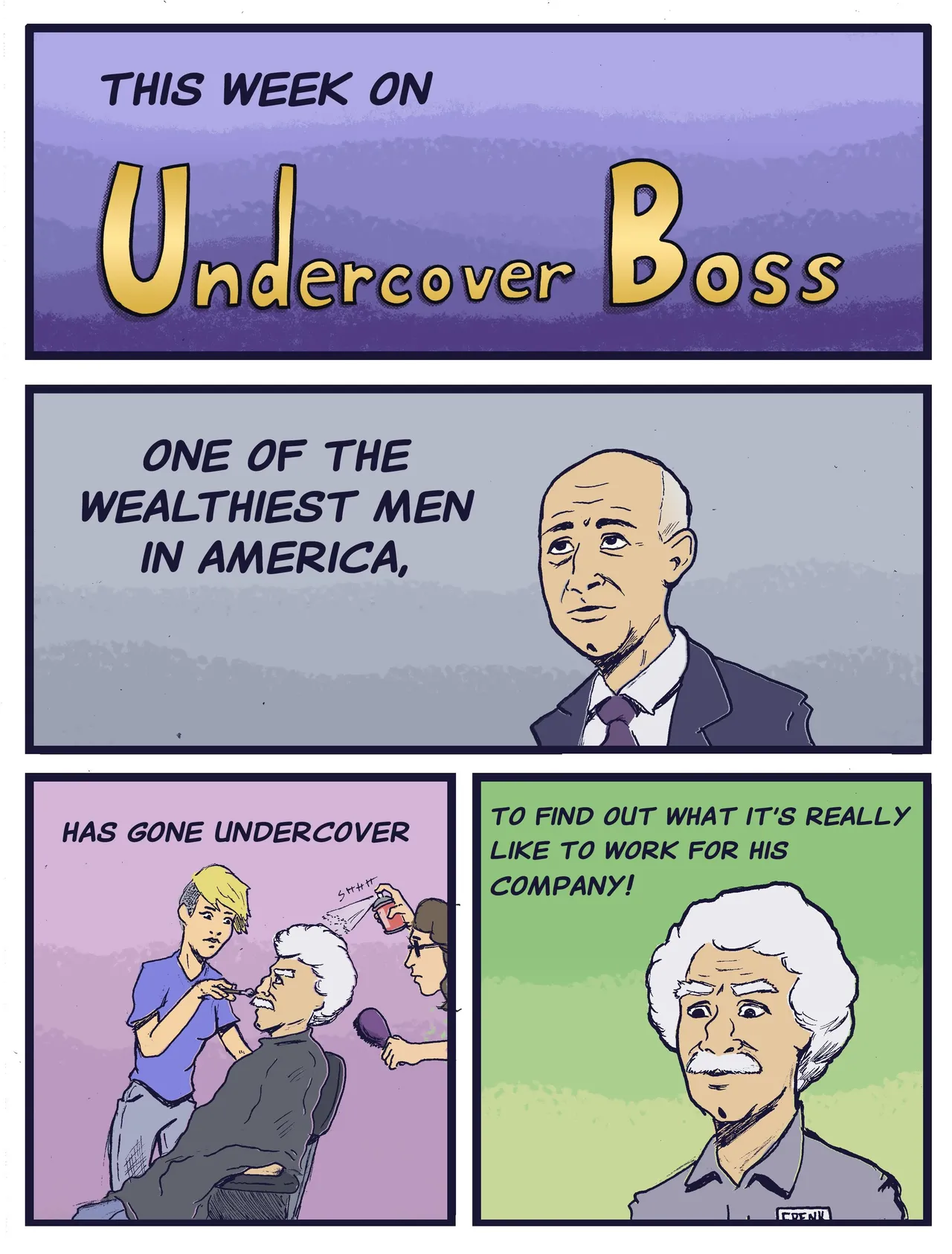 Undercover Bezos porn comic picture 1