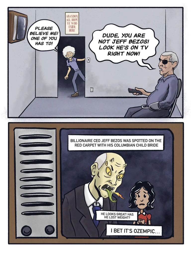Undercover Bezos porn comic picture 11