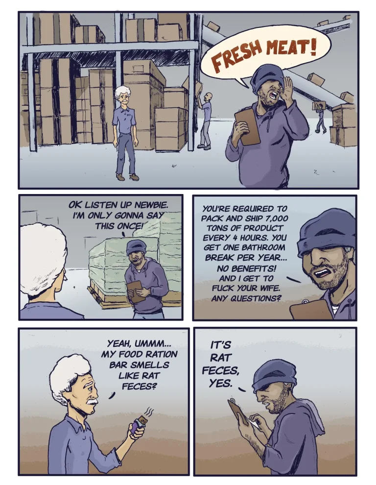 Undercover Bezos porn comic picture 2