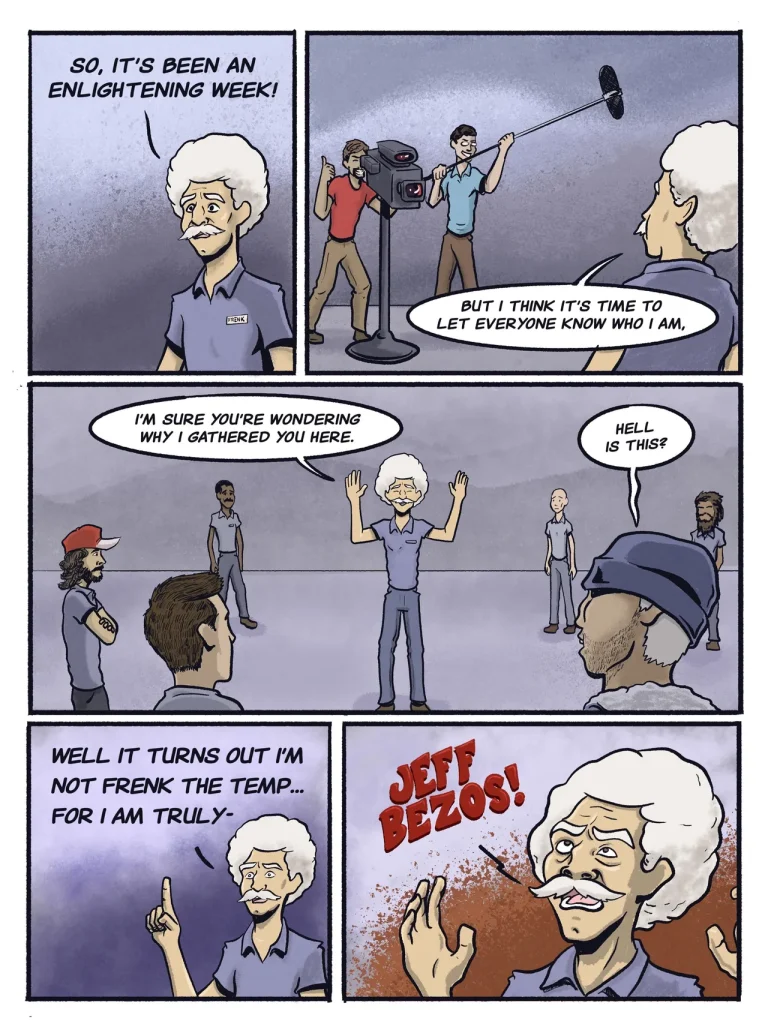 Undercover Bezos porn comic picture 7
