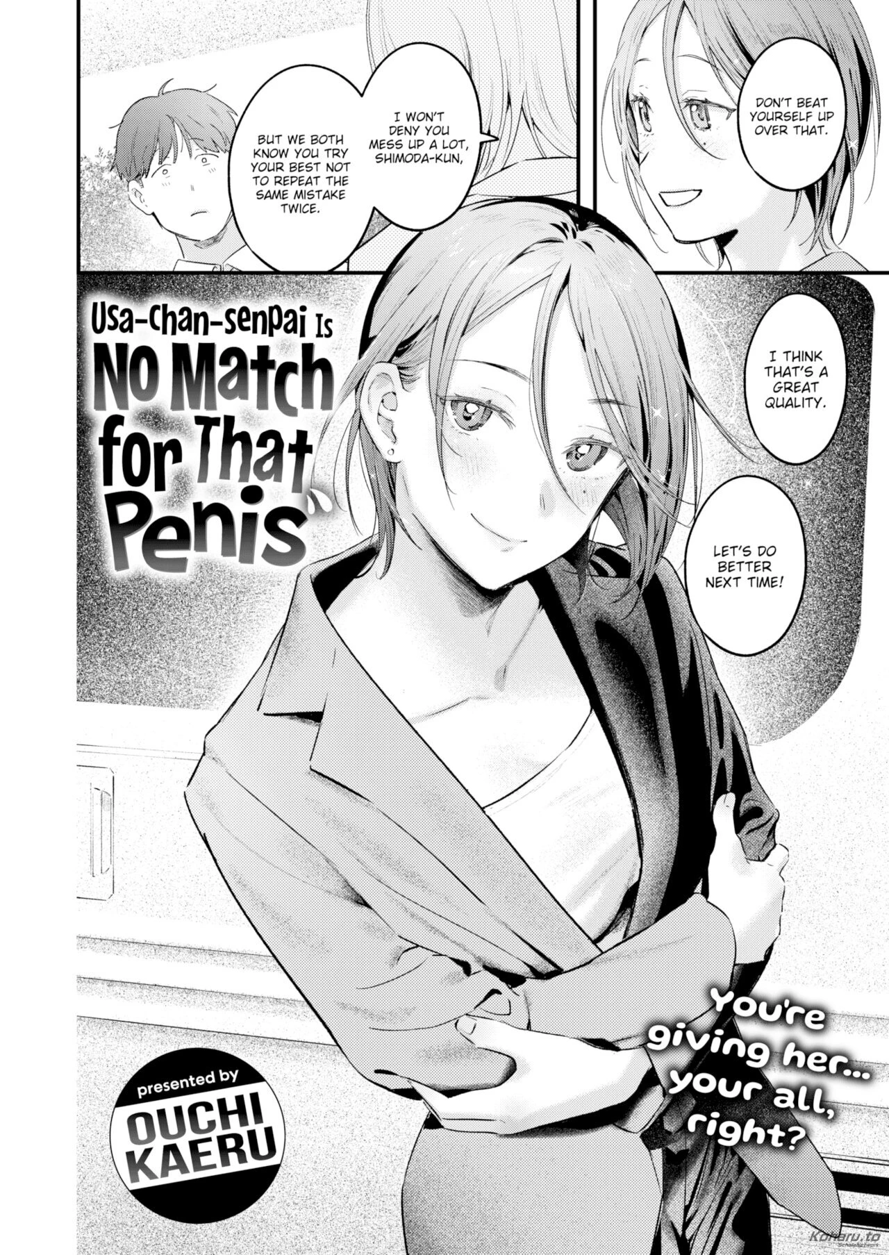Usa-chan-senpai Is No Match for That Penis porn comic picture 2