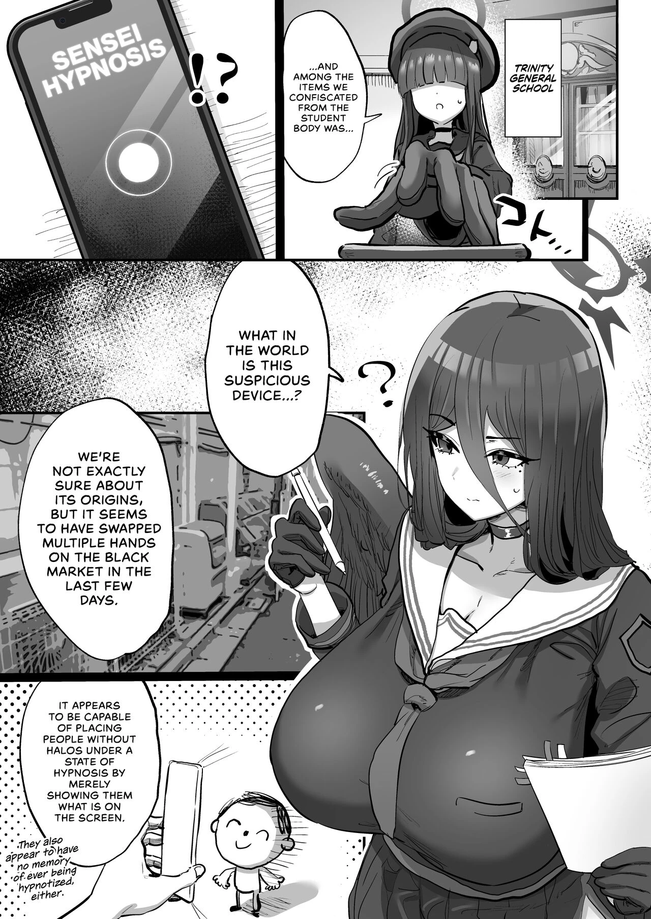 Using A Smartphone App To Hypnotize Sensei | Sensei Saimin Smapho porn comic picture 2
