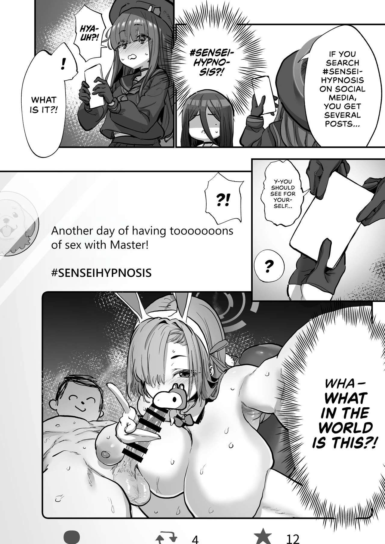 Using A Smartphone App To Hypnotize Sensei | Sensei Saimin Smapho porn comic picture 3