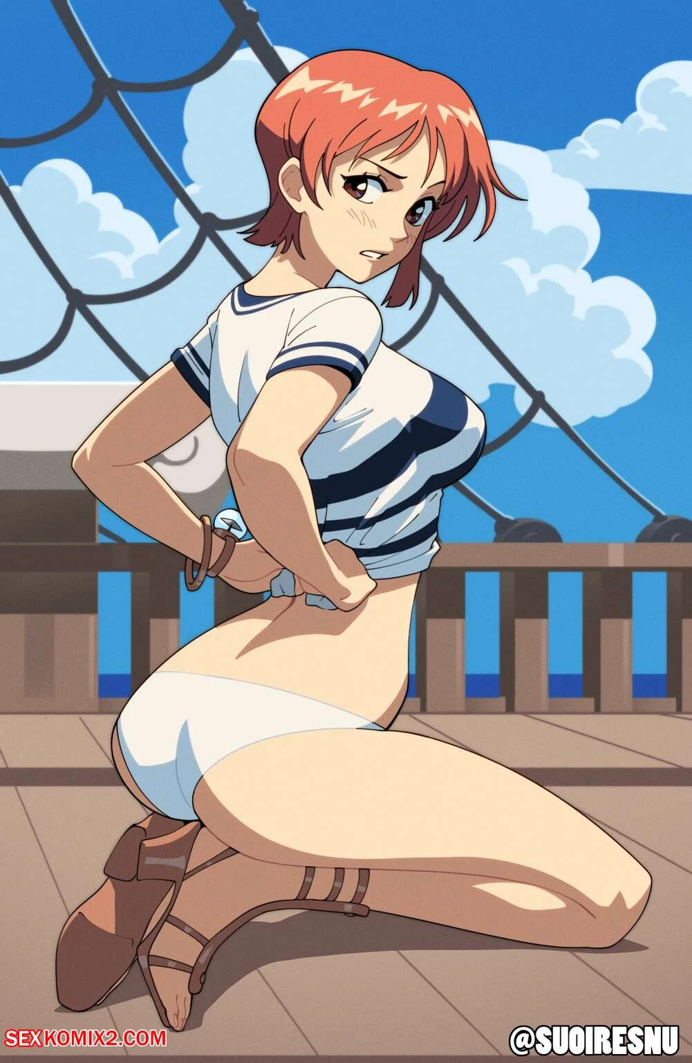 Uta x Robin x Nami porn comic picture 7
