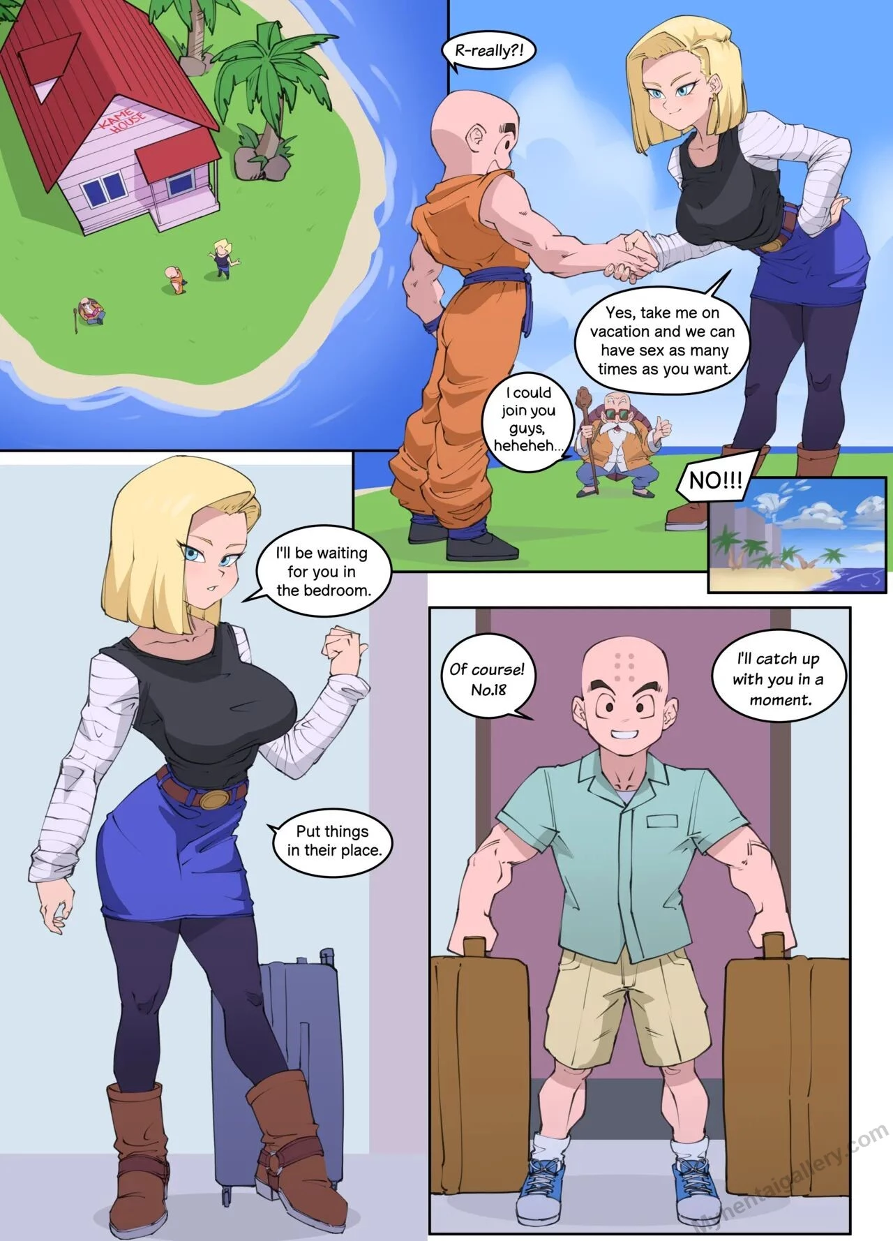 Vacation days porn comic picture 1