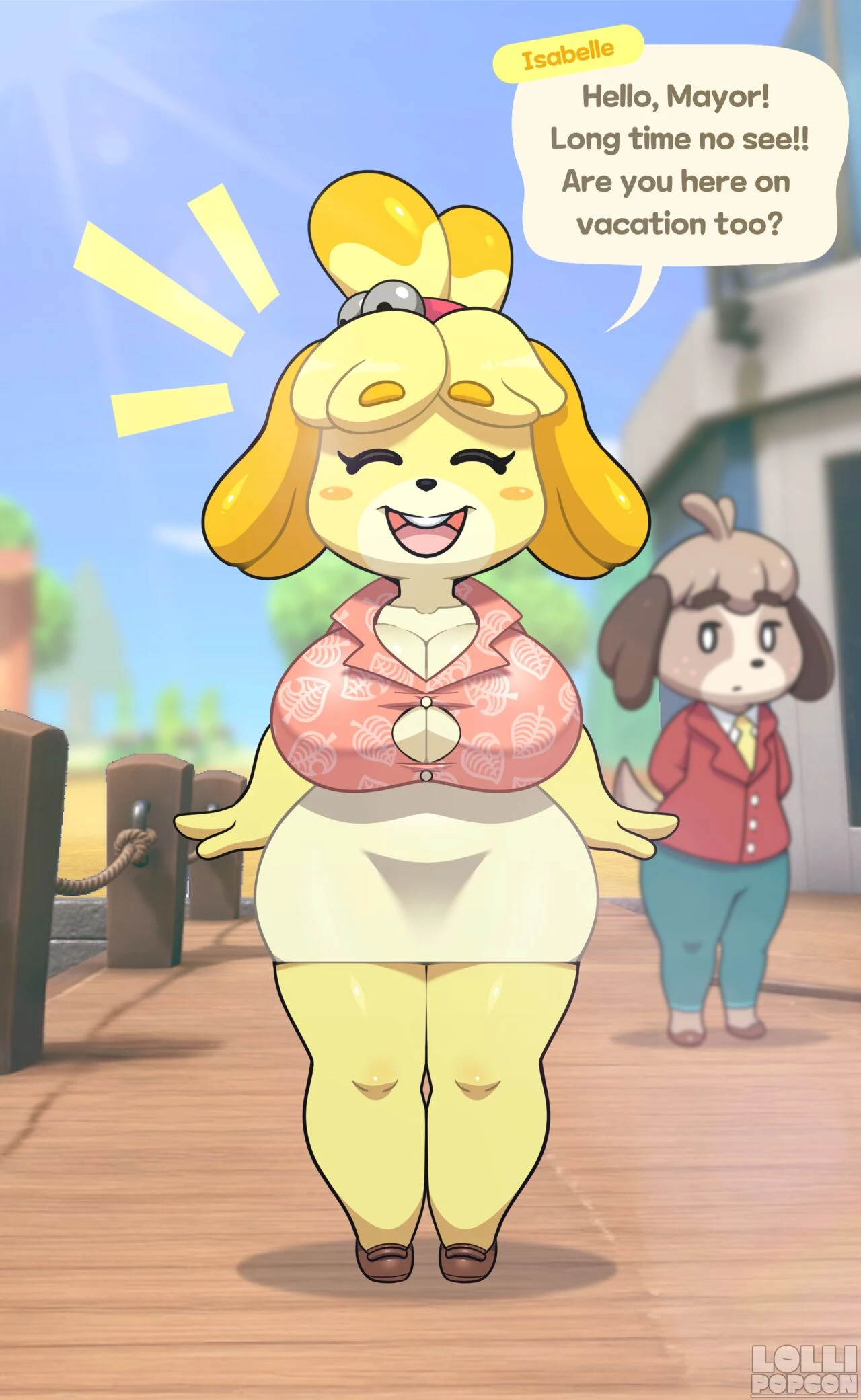 Vacation with Isabelle (Ft Digby) porn comic picture 3