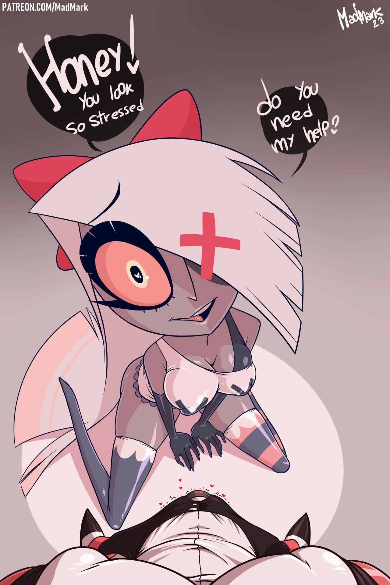 Vaggie and Charlie porn comic picture 2