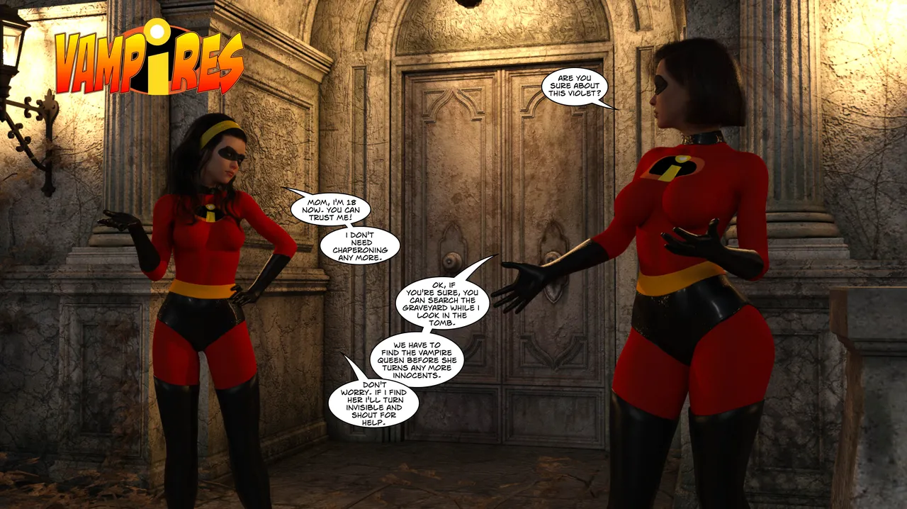 Vampires porn comic picture 1
