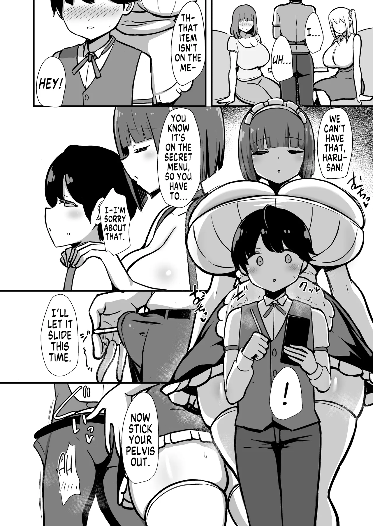 Waiter-Kun's Edge Milk Tea With Lots of Precum | Shitsuji-kun no Sundome Milk Tea Cowper Oome porn comic picture 3