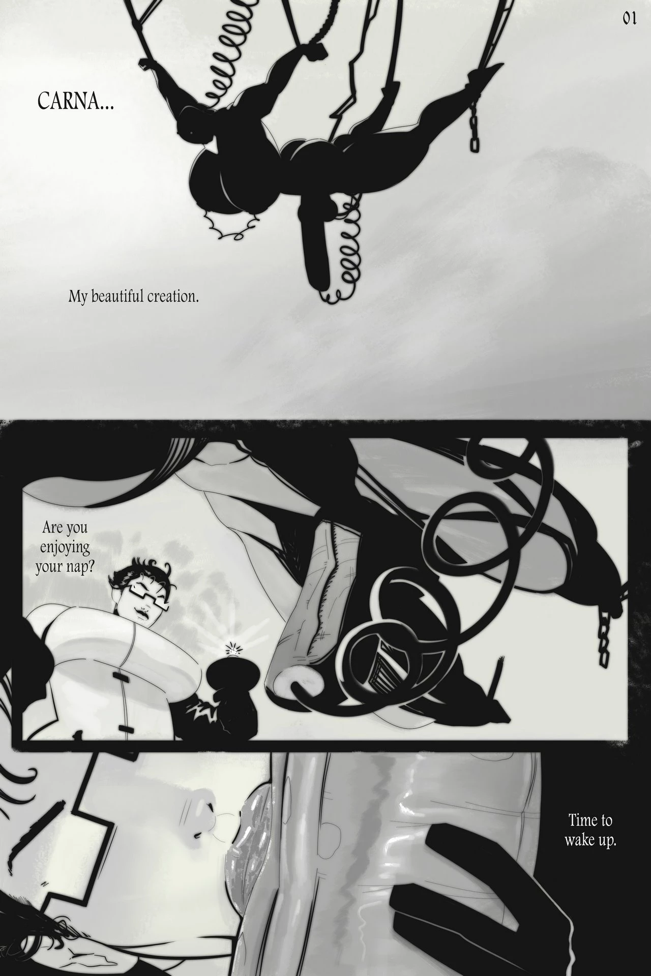 Waking Carna porn comic picture 2