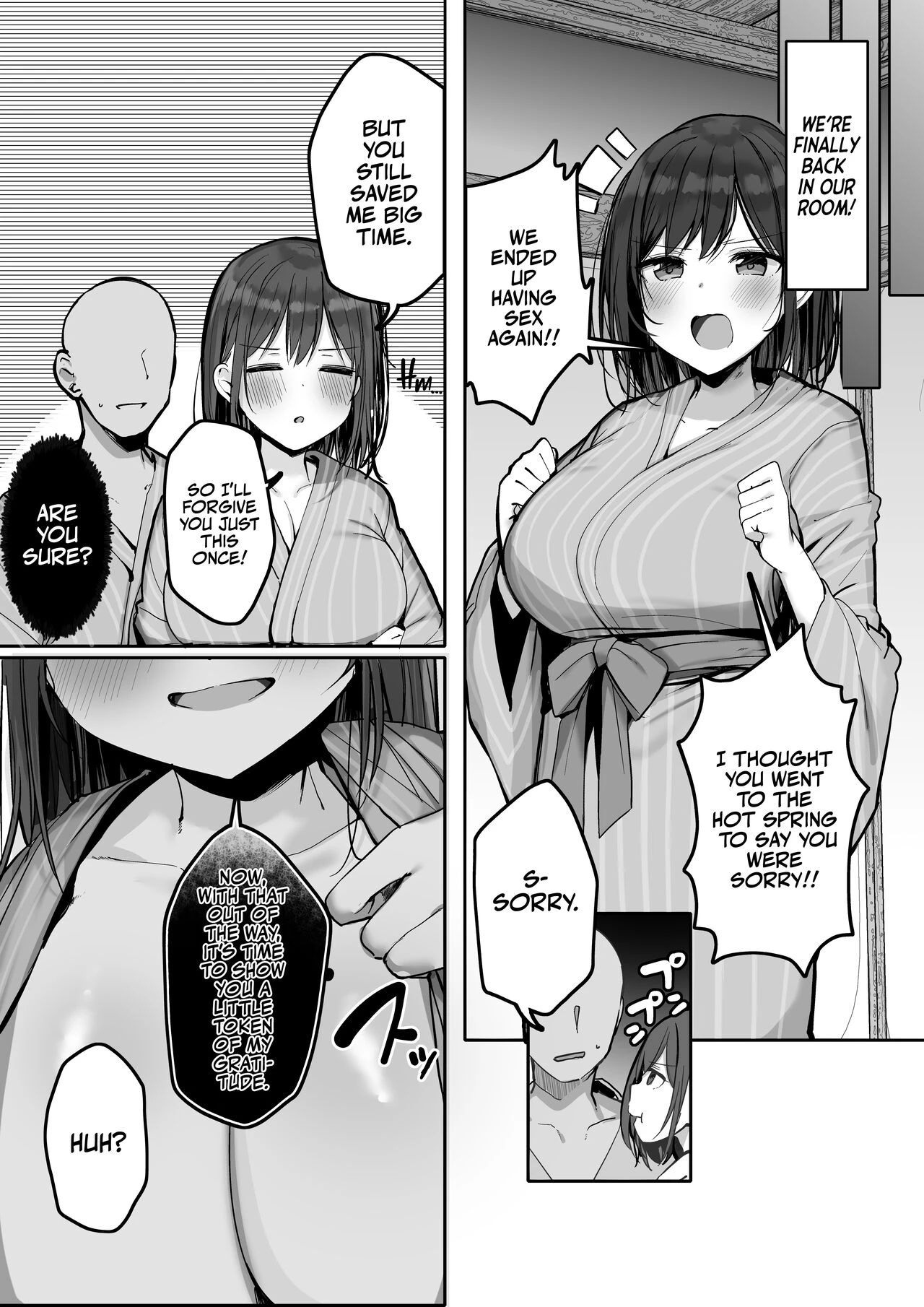Wanna Visit the Hot Springs, Mister? | "Chotto dake, kyuukei Shinai...?" Dekachichi Manga ~Nakadashi Dopyu Dopyu Tanetsuke Ryokou~ porn comic picture 41