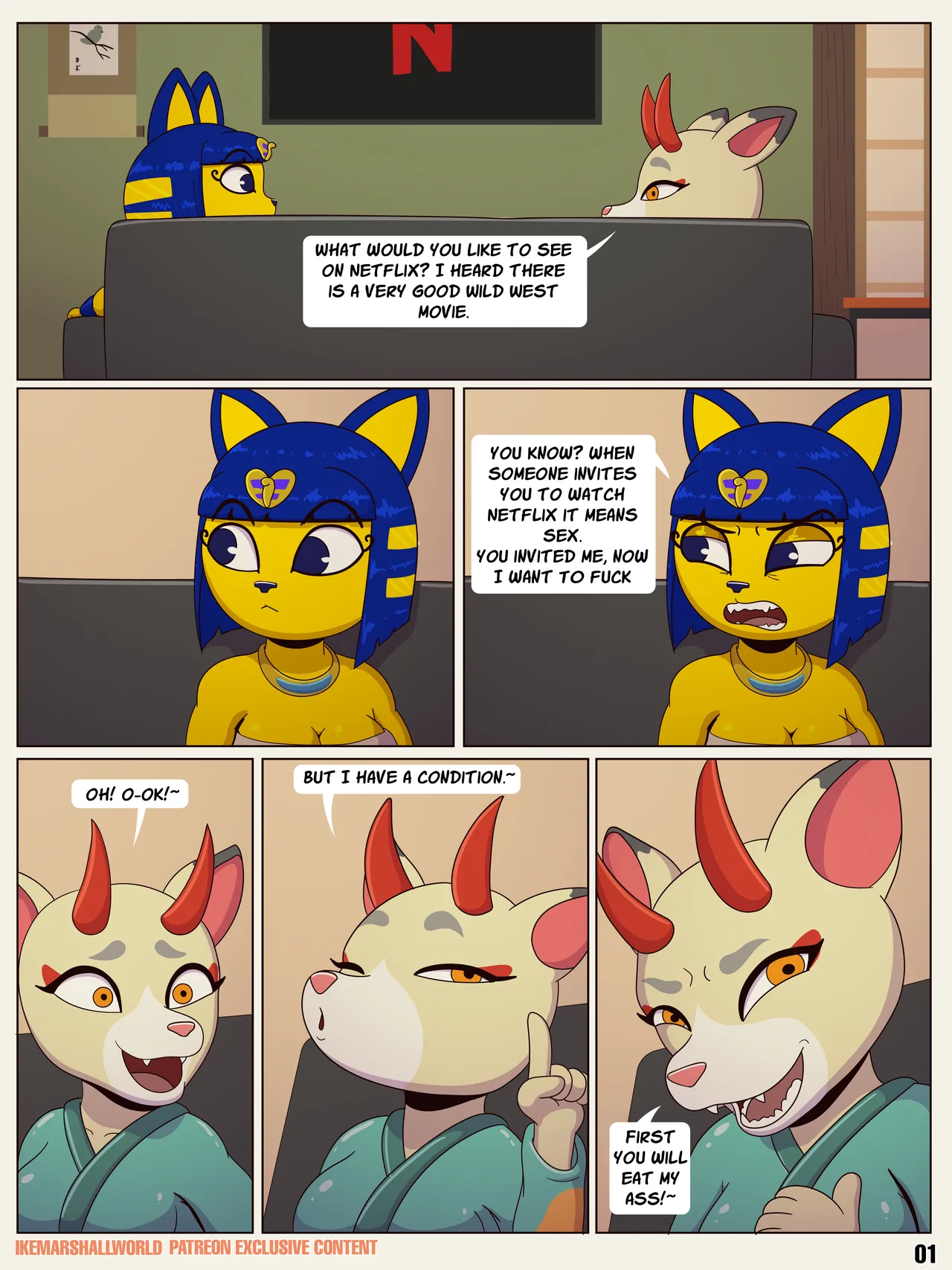 Watching Netflix porn comic picture 1