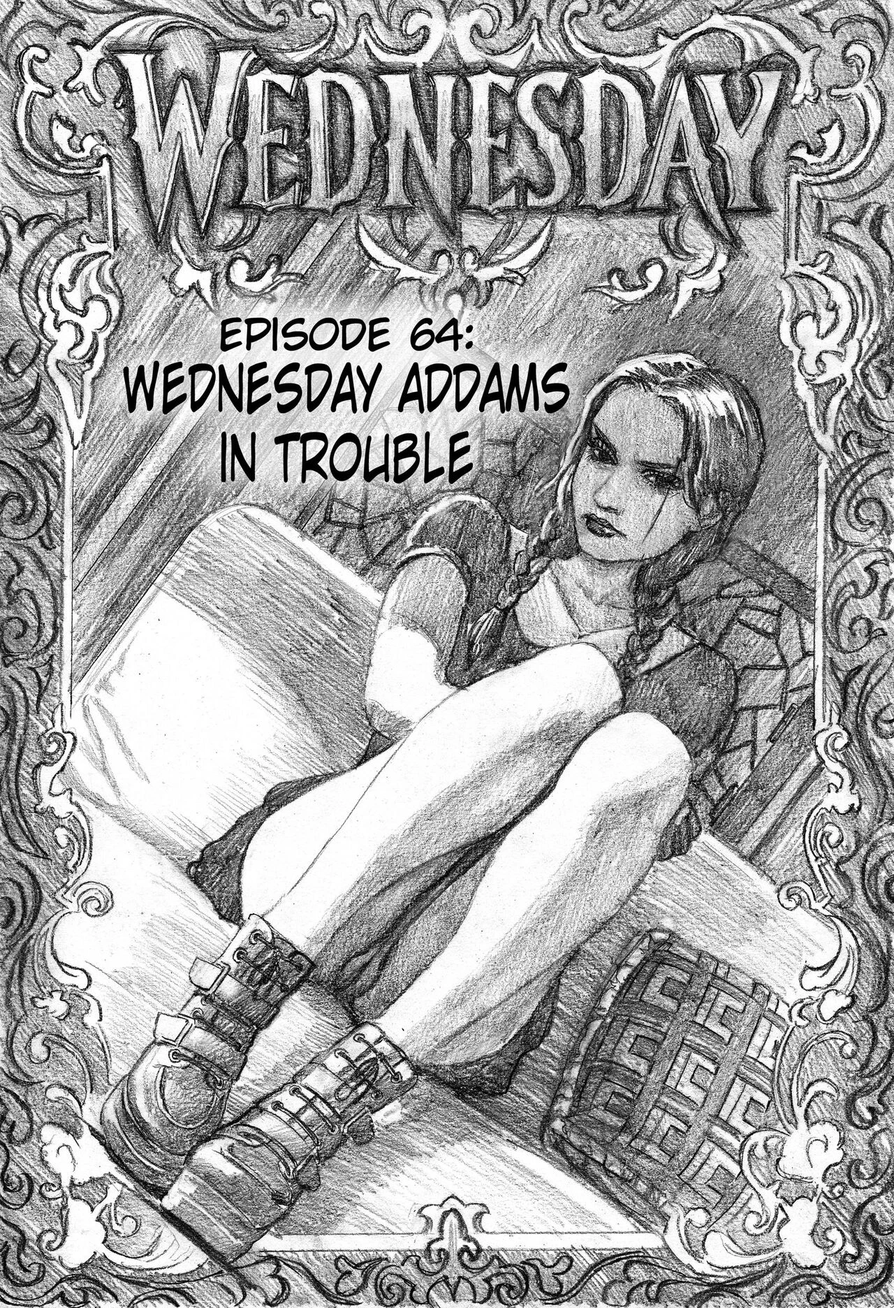 Wednesday Addams in Trouble porn comic picture 1