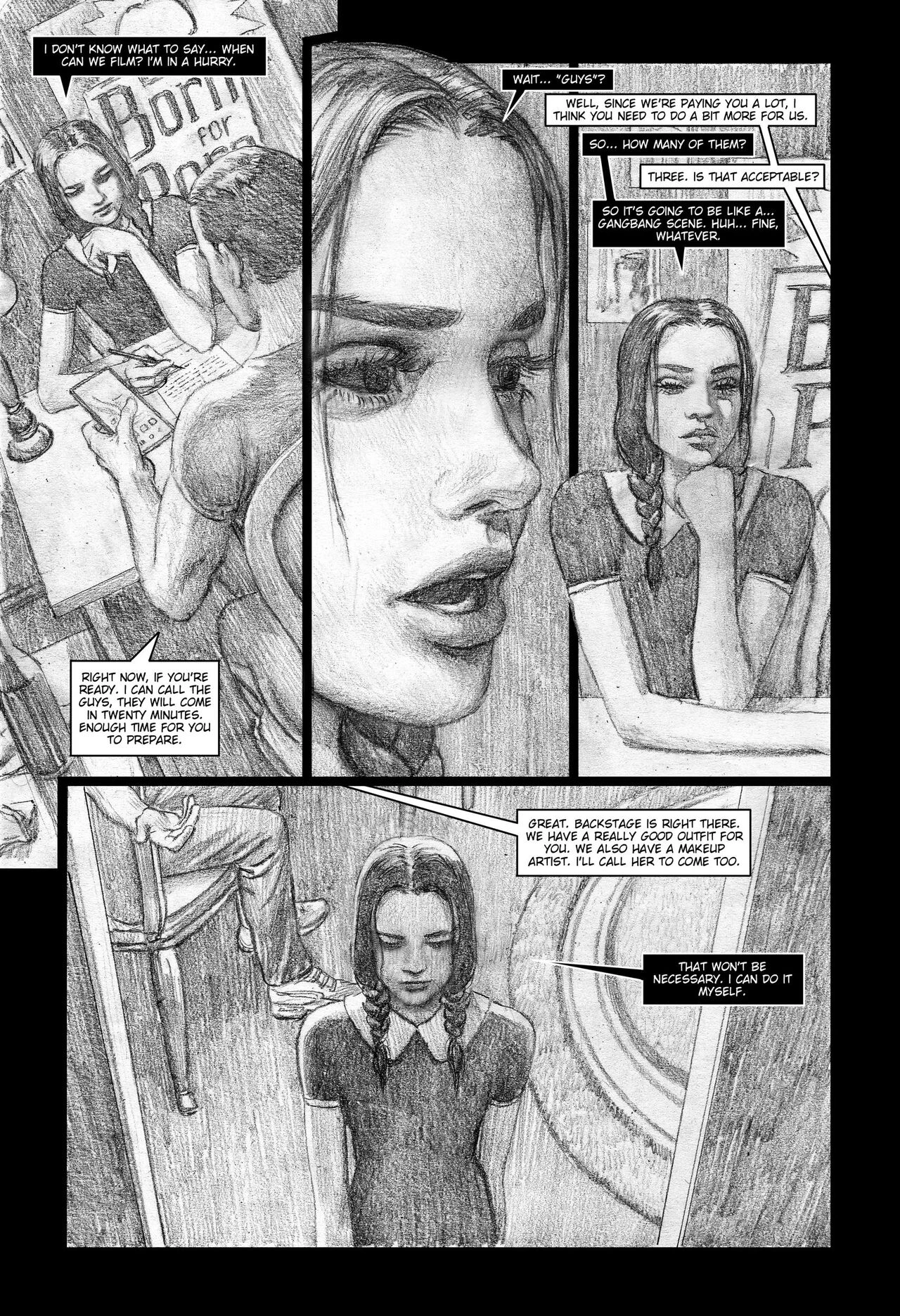 Wednesday Addams in Trouble porn comic picture 10