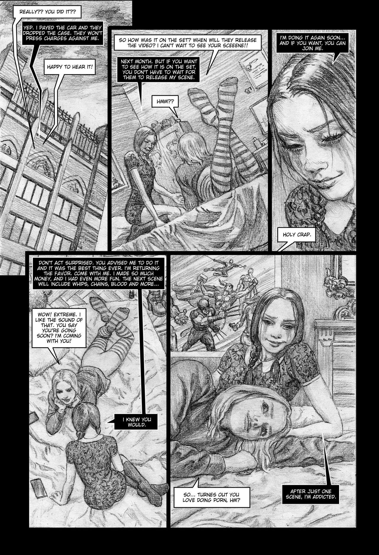 Wednesday Addams in Trouble porn comic picture 25