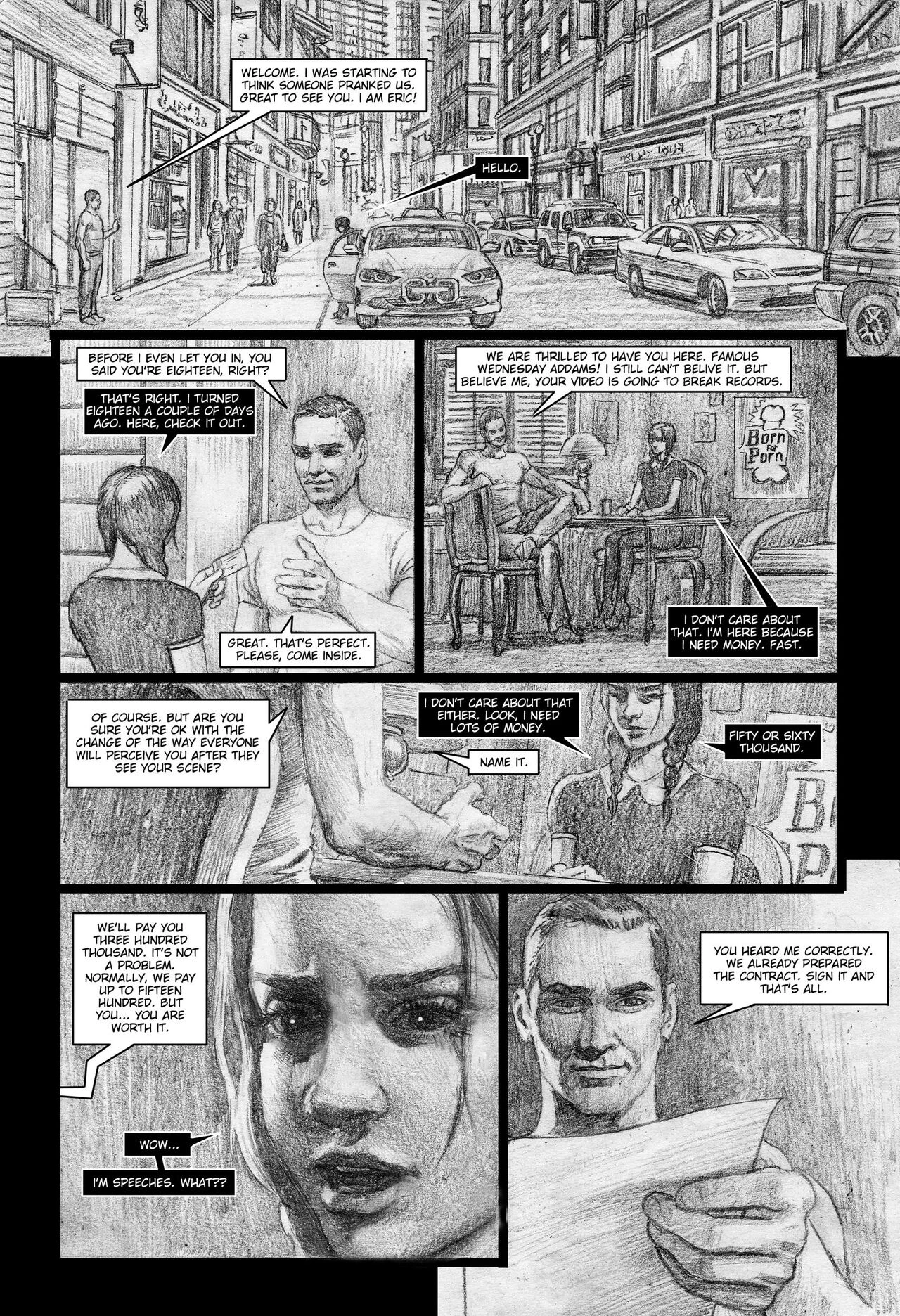 Wednesday Addams in Trouble porn comic picture 9