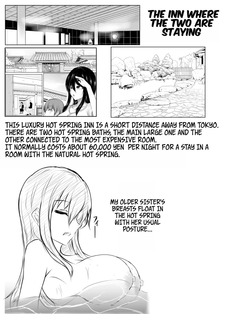 What Happened When I Went to an Onsen WIth My Big Sister, Who's a Bit of a Pushover in the Heat of the Moment... porn comic picture 17