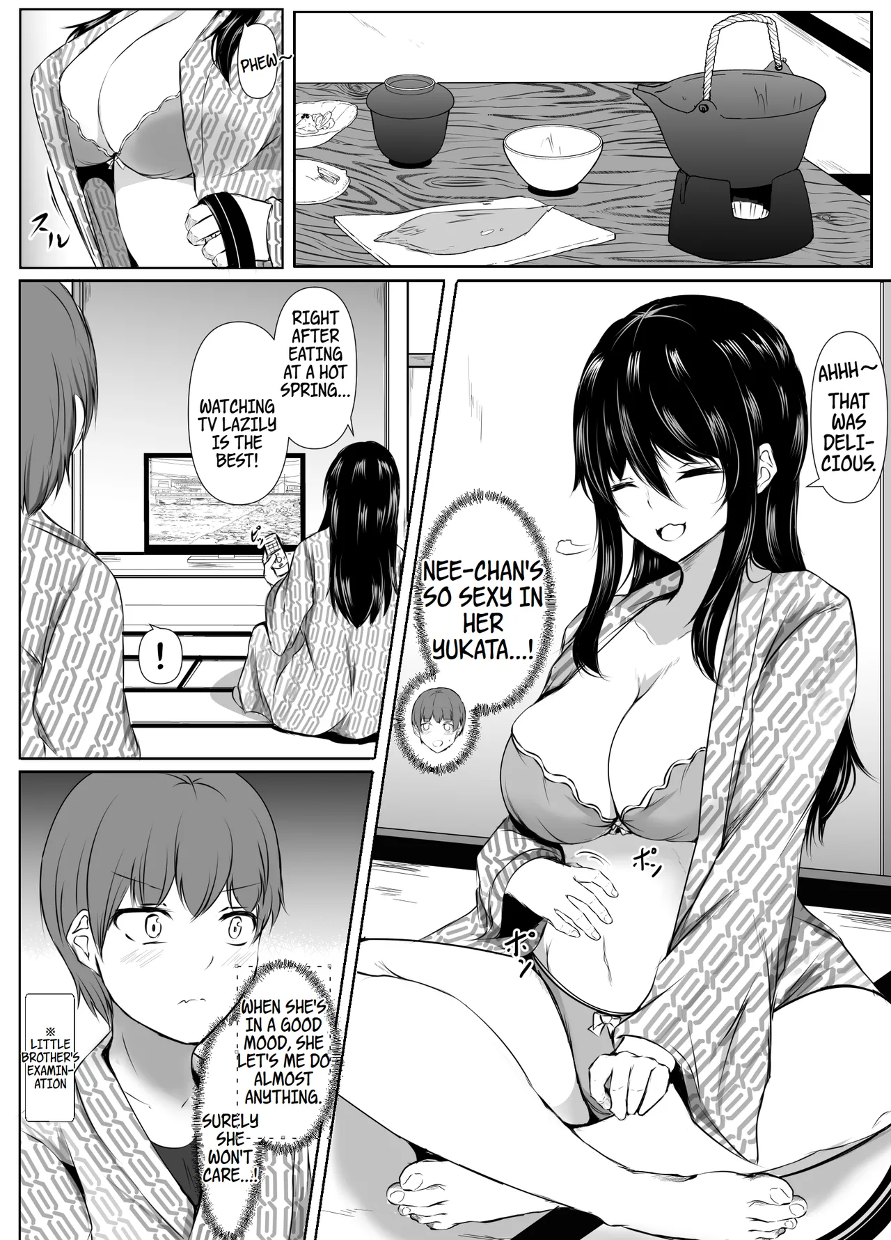 What Happened When I Went to an Onsen WIth My Big Sister, Who's a Bit of a Pushover in the Heat of the Moment... porn comic picture 18