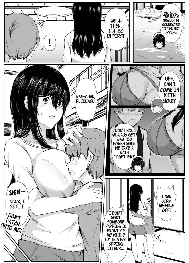 What Happened When I Went to an Onsen WIth My Big Sister, Who's a Bit of a Pushover in the Heat of the Moment... porn comic picture 5