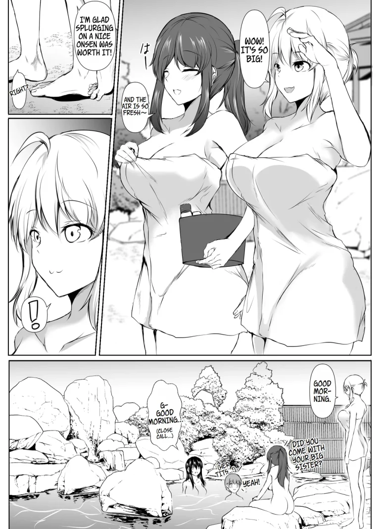 What Happened When I Went to an Onsen WIth My Big Sister, Who's a Bit of a Pushover in the Heat of the Moment... porn comic picture 50