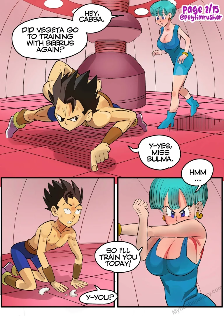 When Vegeta is out porn comic picture 2
