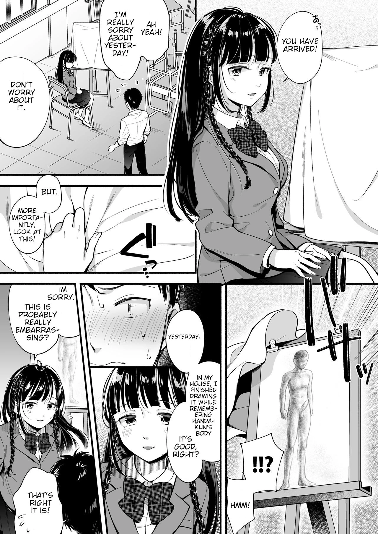 Which one...? A beautifull senpai? or a determined childhood friend? | Docchi to... Suru? Seiso na Senpai? Kachiki na Osananajimi? porn comic picture 16