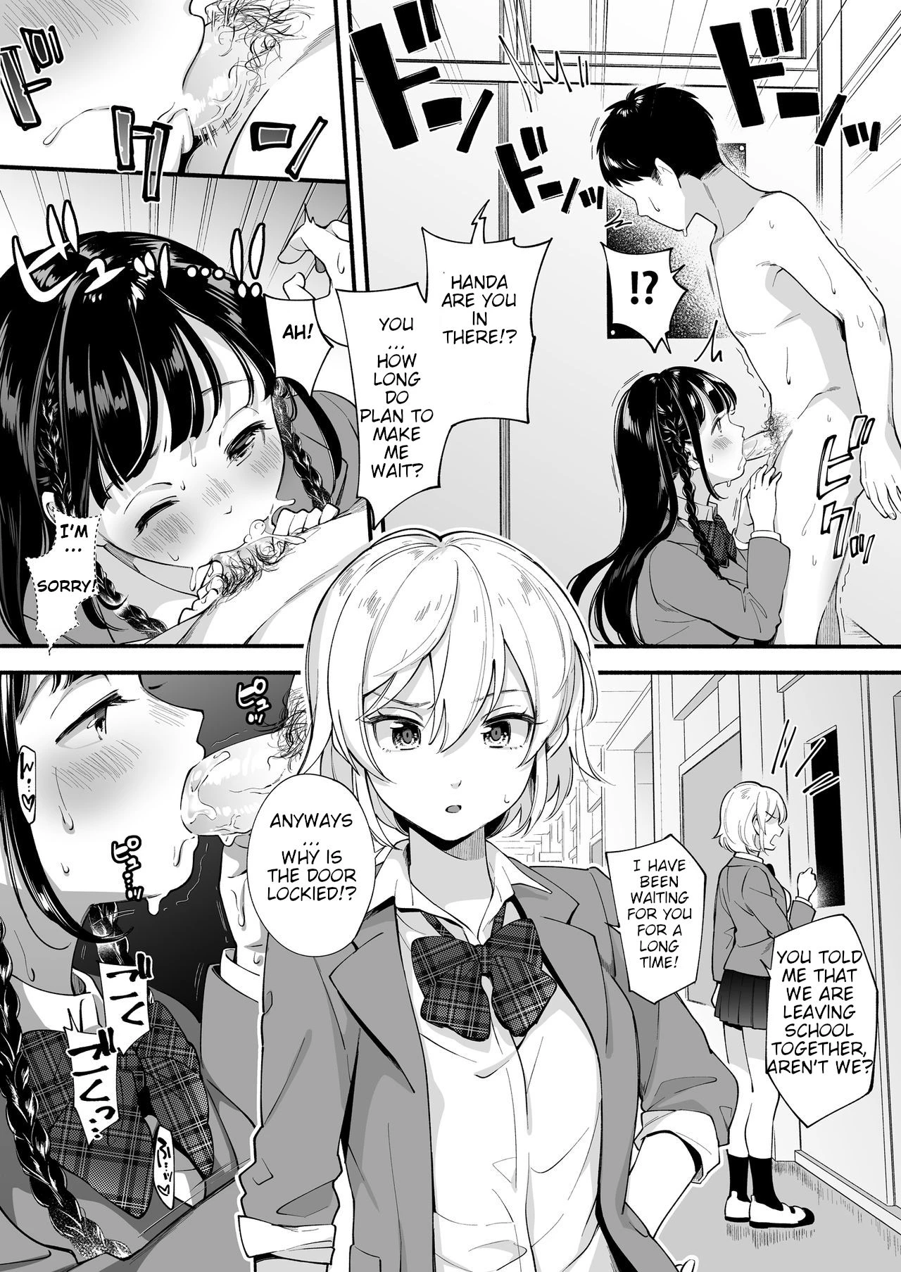 Which one...? A beautifull senpai? or a determined childhood friend? | Docchi to... Suru? Seiso na Senpai? Kachiki na Osananajimi? porn comic picture 6