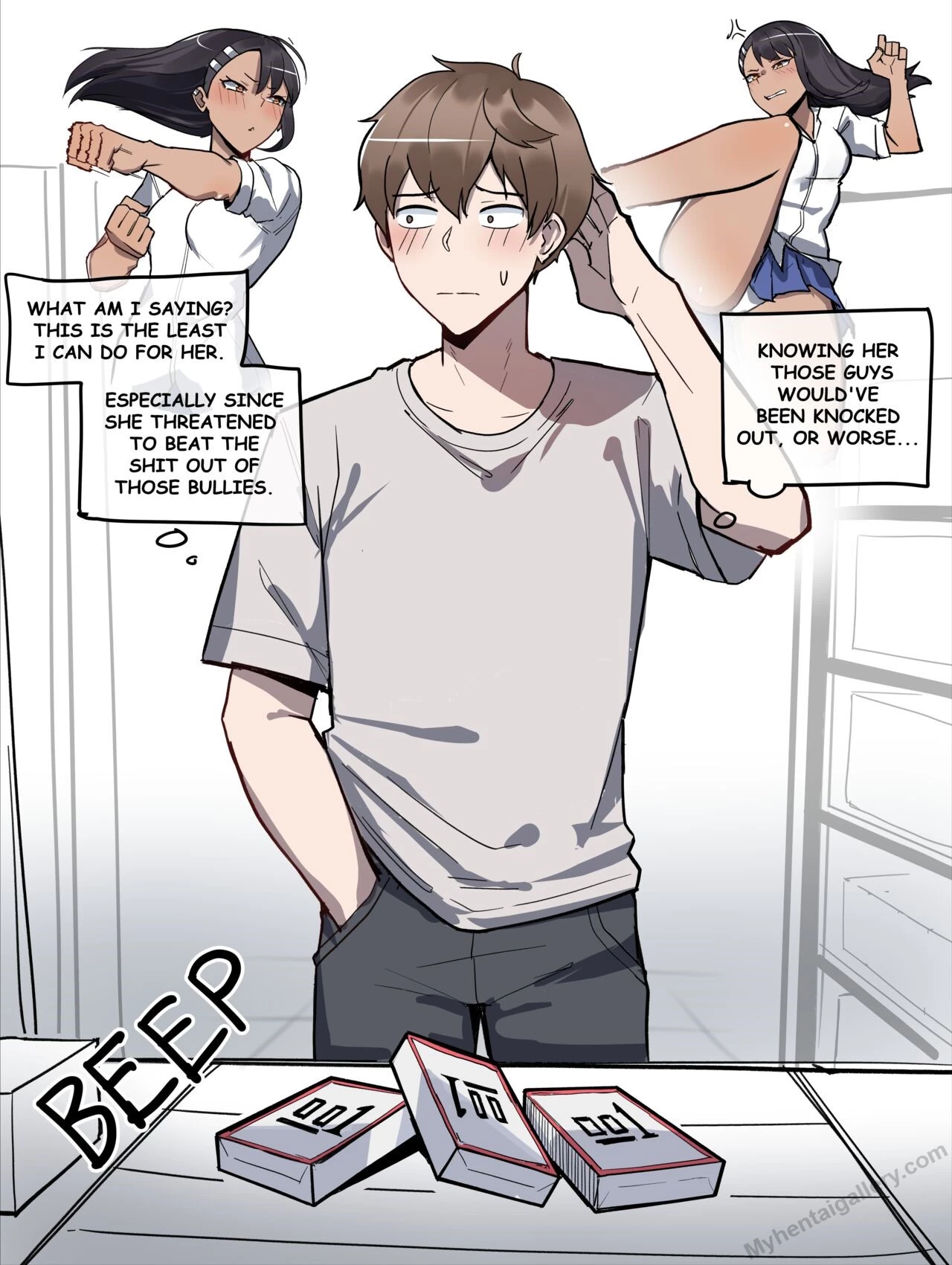 Wholesome Nagatoro porn comic picture 2