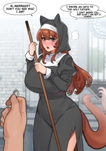 Wolf Nun porn comic picture 1