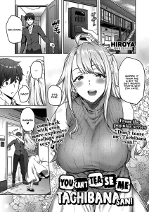 You can't tease me Tachibana-san! | Karakawasenaiyo Tachiba-san porn comic picture 1