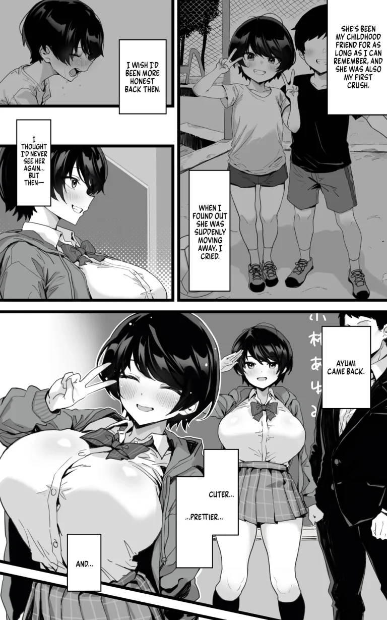 Your Curvy Childhood Friend - Deep Kisses, Lets You Finish Inside Her Smooth, Shaved Pussy | Muchimuchi Osananajimi ~ Kimi to Berochuu to Nakadashi to Paipan porn comic picture 4