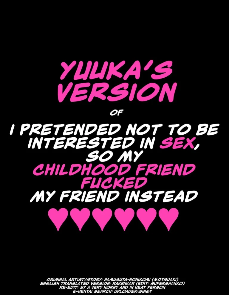 YUUKA'S VERSION of Because my childhood friend is not interested in sex, I fucked his friend instead porn comic picture 3