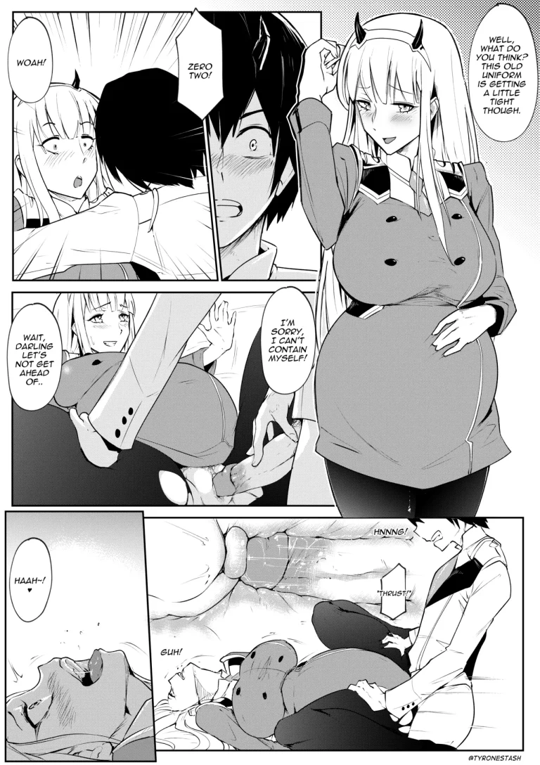 Zero Two x Hiro porn comic picture 4